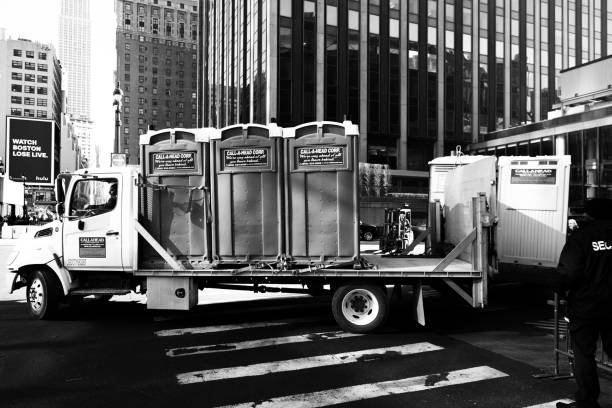 Porta potty delivery and setup in Great Bend, NY